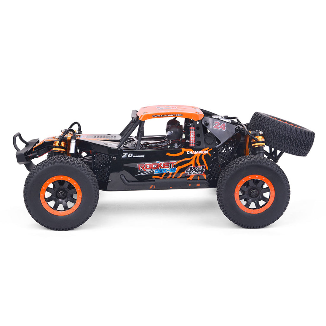 ZD Racing ROCKET DBX-10 1/10 4WD 55km/H 2.4G RC Car Brushed Motor High-speed Remote Control Off-road Desert Buggy Vehicle - RTR