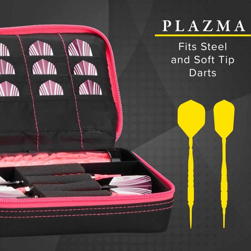 Casemaster Plazma Dart Case Black with Pink Trim