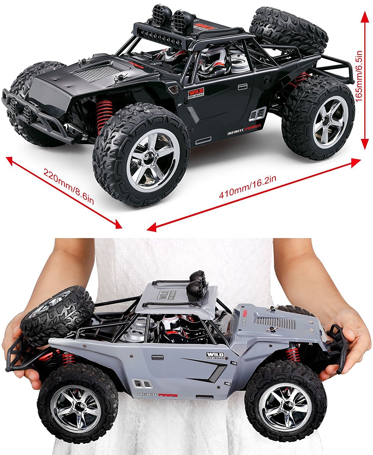 C5031 RC CAR Warhammer High Speed 32MPH 4x4 Fast Race Cars 1:12 RC SCALE RTR Racing 4WD ELECTRIC POWER BUGGY W/2.4G Radio Remote control Off Road Truck Powersport