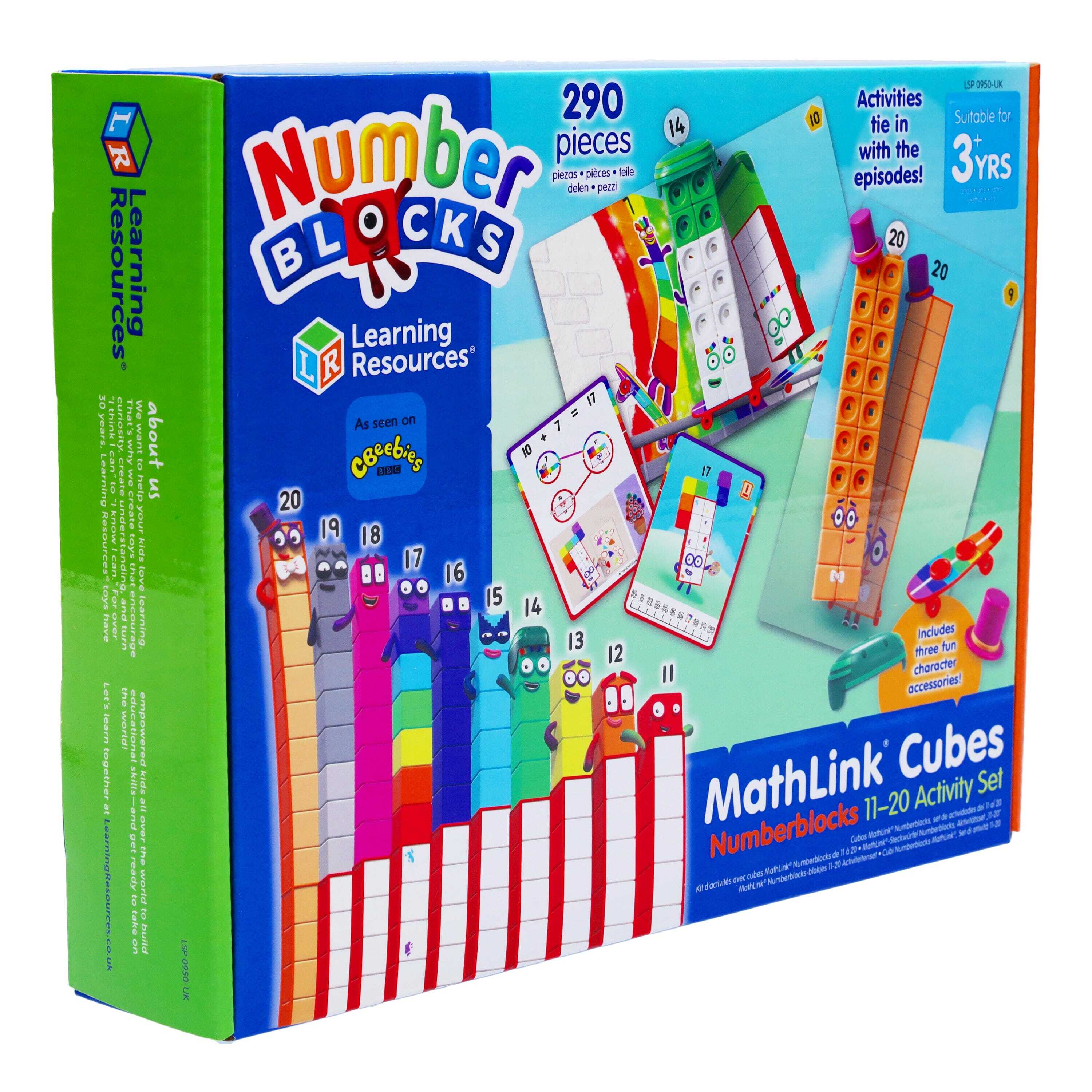 MathLink Cubes Numberblocks 11-20 Activity Set by Learning Resources - Ages 3+