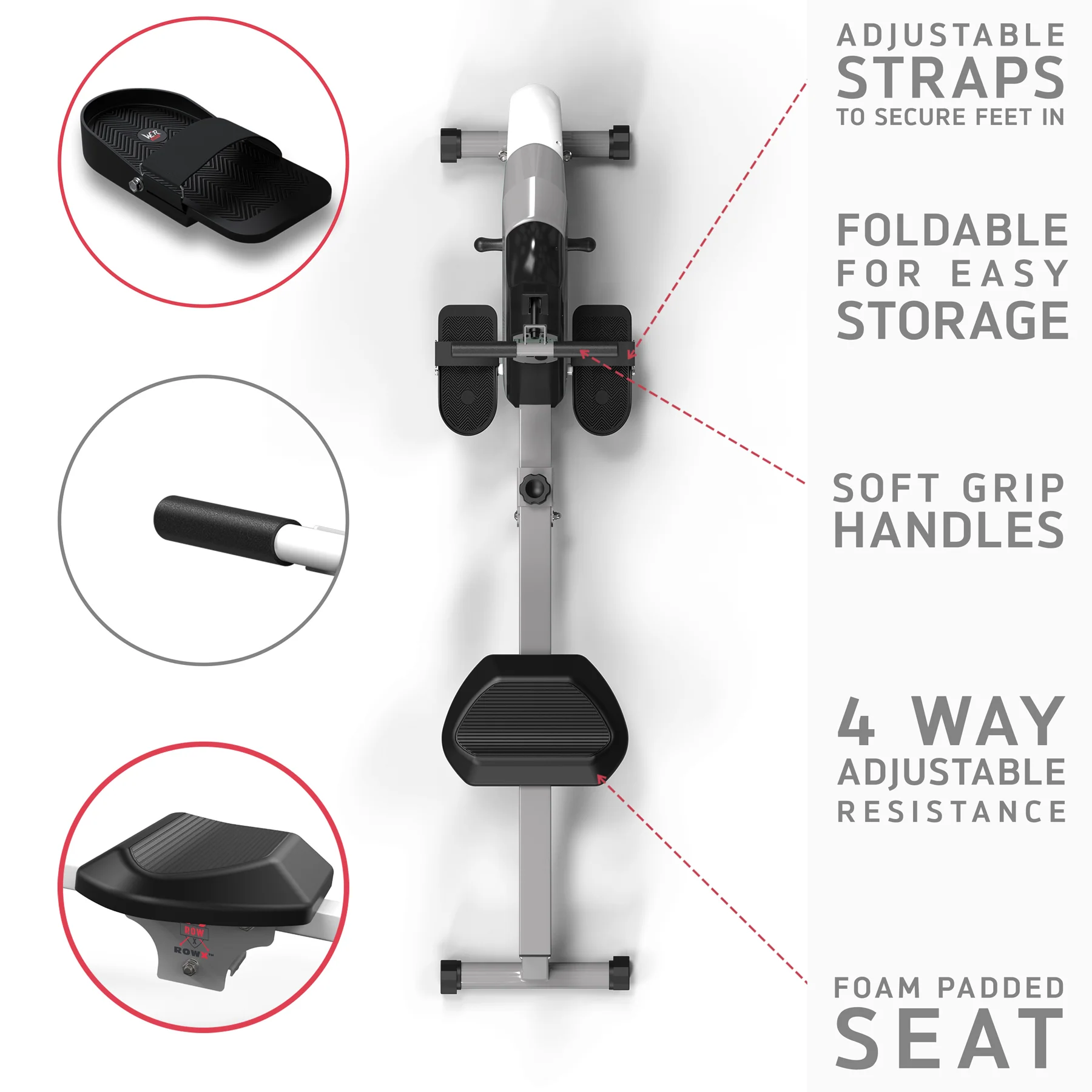 RevXtreme RowX™ Premium Rowing Machine