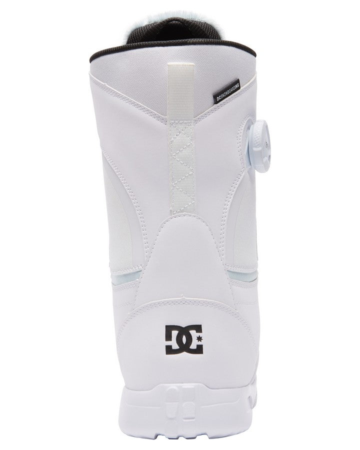 DC Lotus BOA Womens Snowboard Boots - White/White/Black - 2023