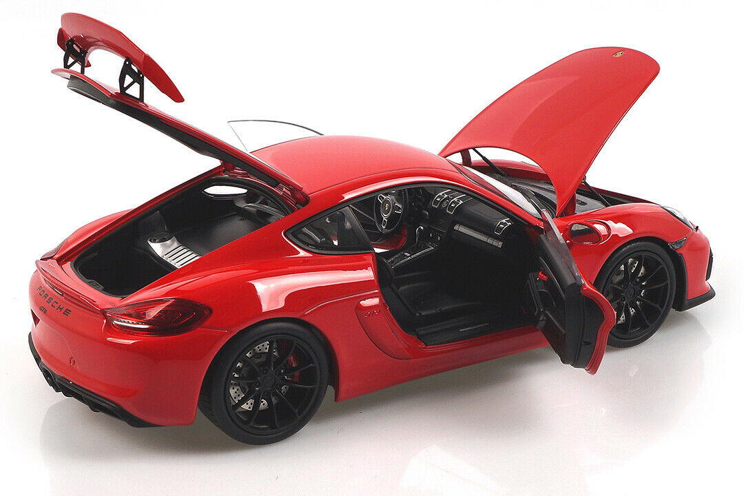 Schuco 1:18 Porsche Cayman GT4 Red 450040300
