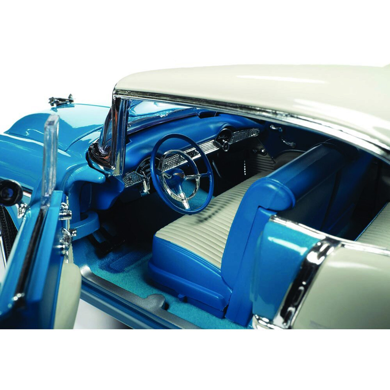 1955 Bel Air Hardtop (Hemmings) - Skyline Blue & India Ivory 1:18 Scale Diecast Replica Model