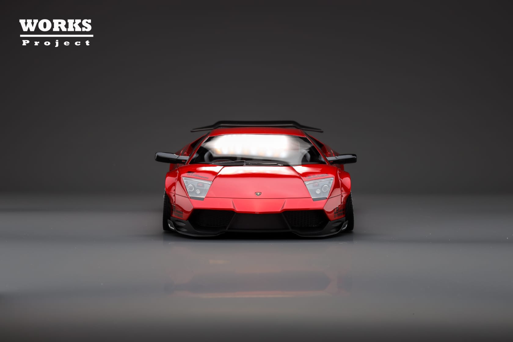 WORKS Project 1:18 Lamborghini Murcielago LB-WORKS in Chrome Red