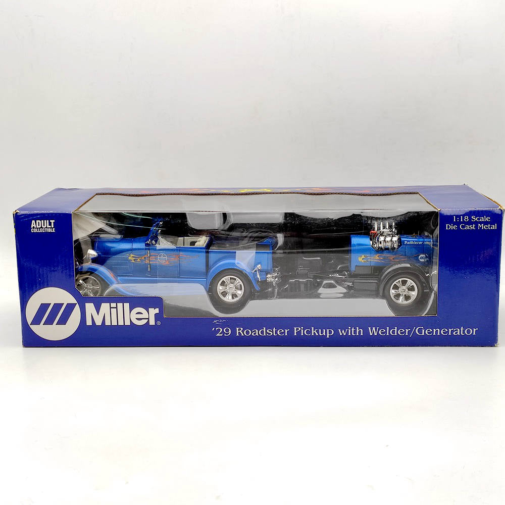 1:18 ERTL Miller 29 Roadster Pickup With a V8 Welder/generator Diecast Models Toy Car Gift