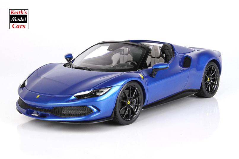 [1/18 Scale] Ferrari 296 GTS in Blue Corsa by BBR Models