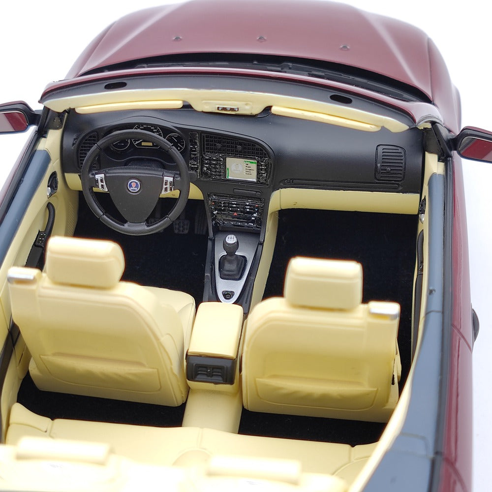 DNA Collectibles 1/18 Saab 9-3 Convertible Aero 2005 DNA000087 Resin Model Red Toy Gift