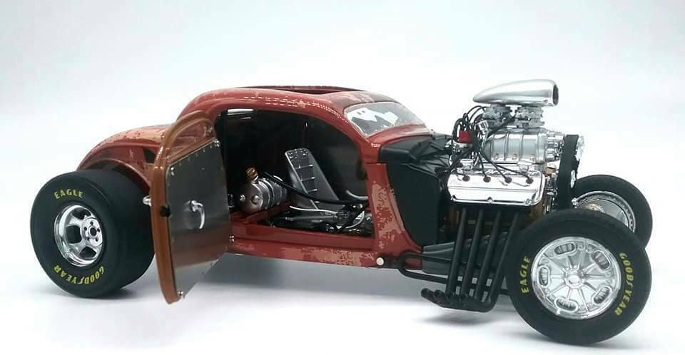 GMP 1:18 1934 Blown Altered Coupe - Rusted Steel GMP-18979