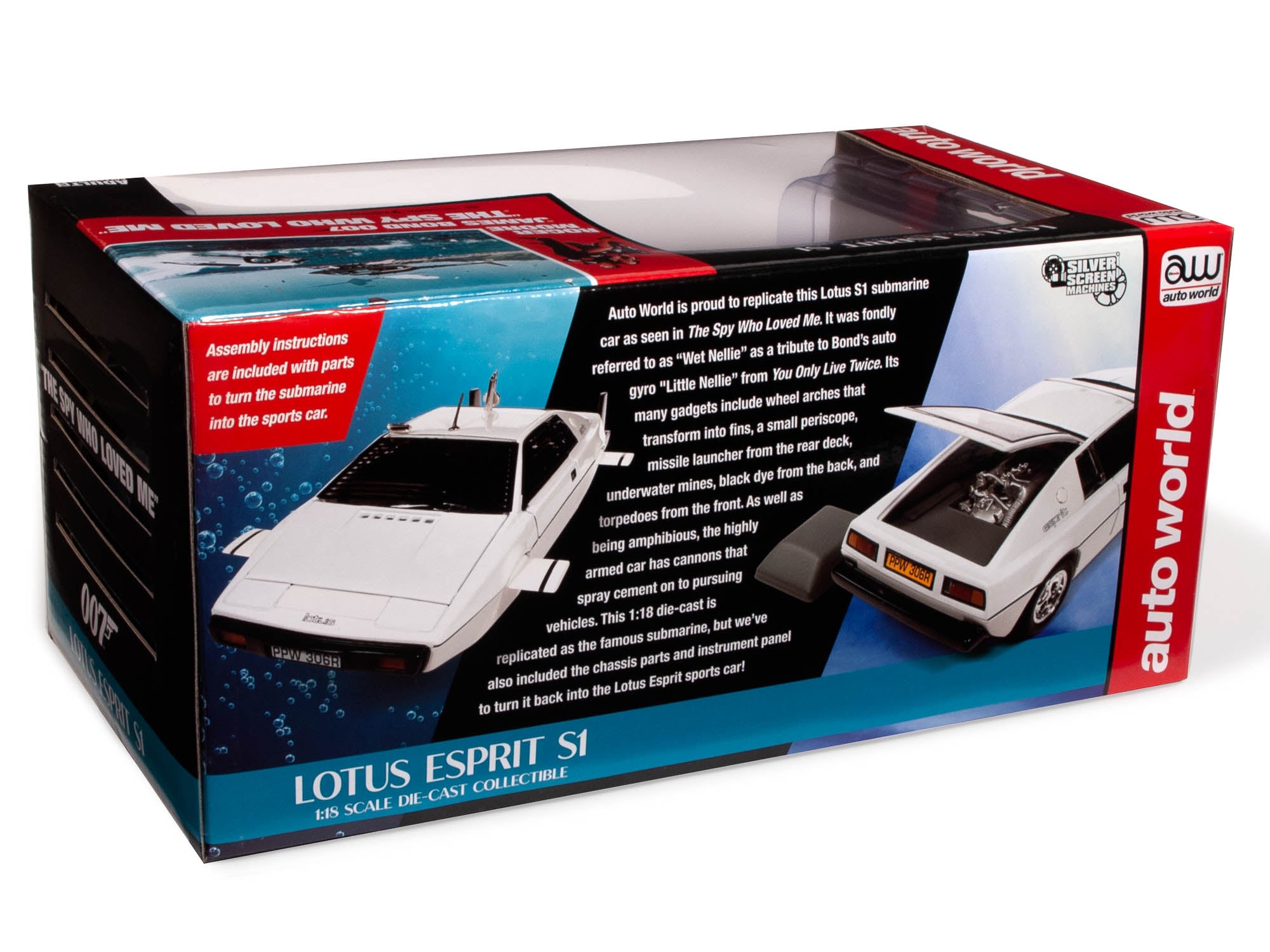 James Bond 1971 Lotus Espirit Series 1 (The Spy Who Loved Me) 1:18 Scale