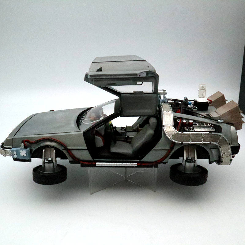 Hot Wheels 1/18 Super Elite Back To The Future Time Machine BLY44 Ultimate Editon Car Models Diecast Toys Hobbies Collection Gifts