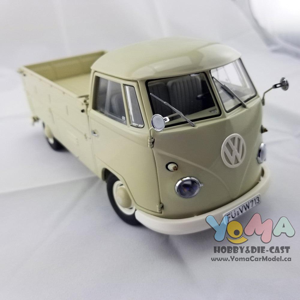Schuco 1:18 Volkswagen T1b Pickup With Tarpaulin Beige 450037000