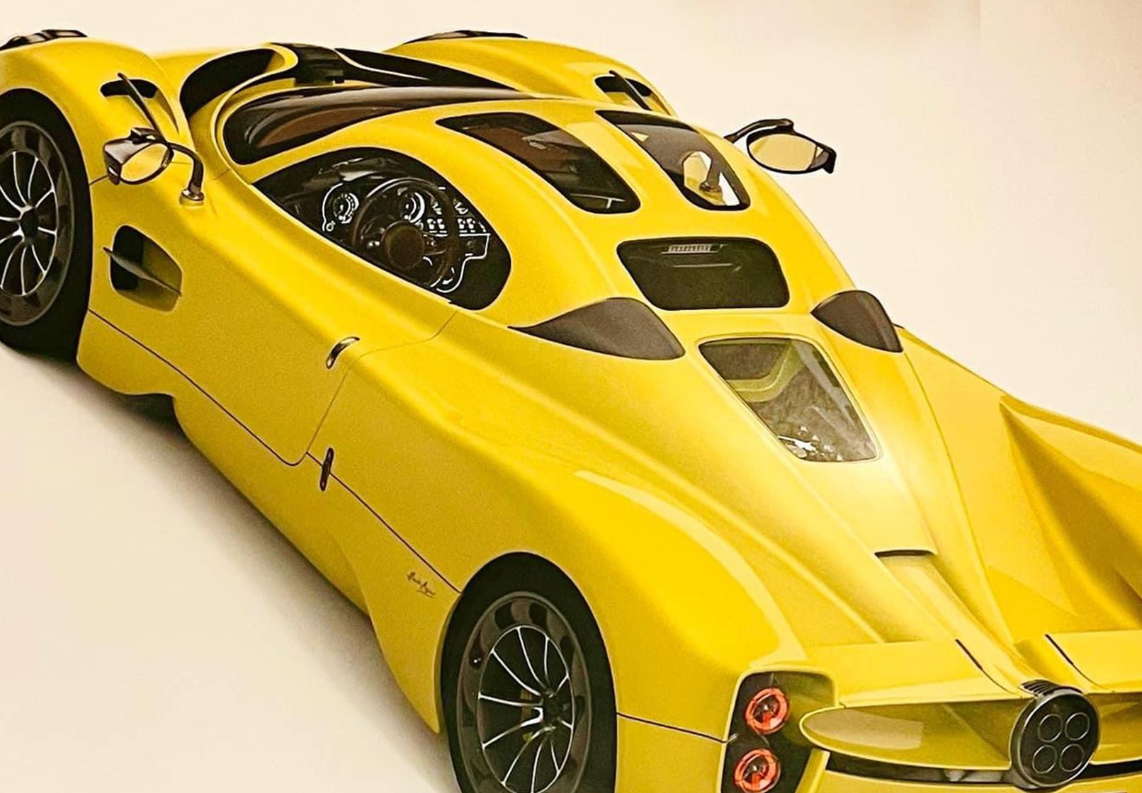Pagani Utopia - yellow - 1:18