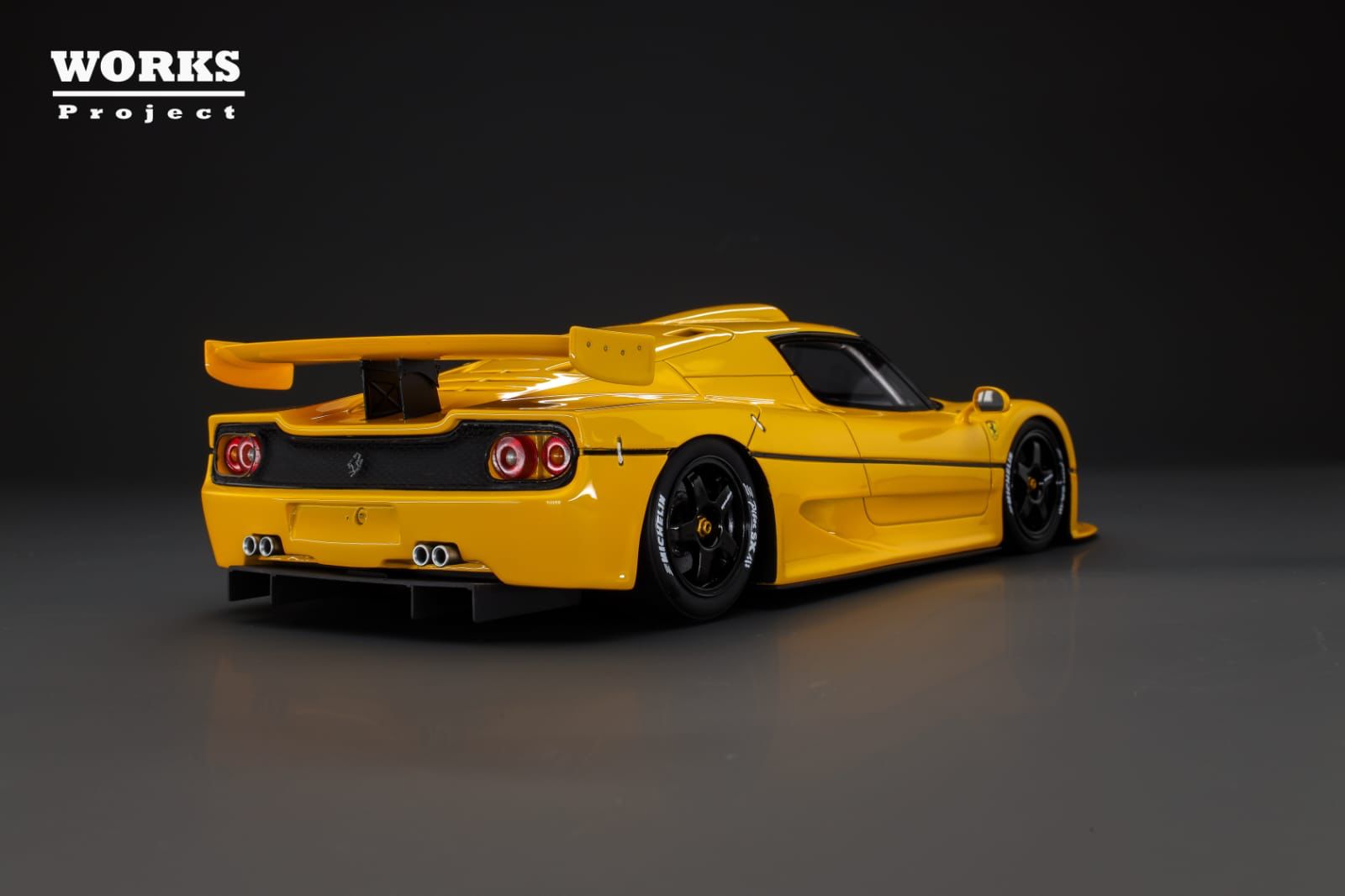 WORKS Project 1:18 Ferrari F50 GT in Yellow