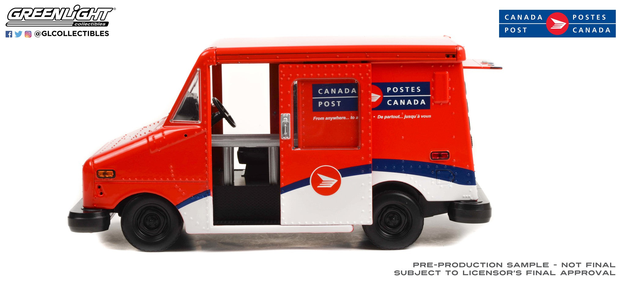 GreenLight 1:18 Canada Post Long-Life Postal Delivery Vehicle (LLV) 13571