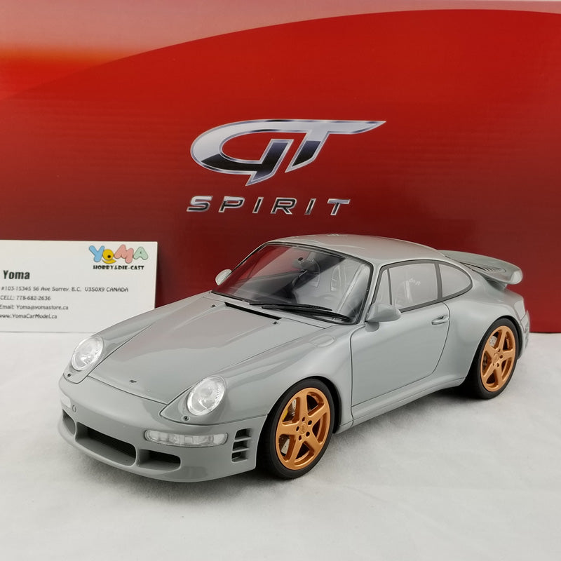 GT Spirit 1:18 Porsche 911 (993) Turbo R by Ruf in Grey GT145