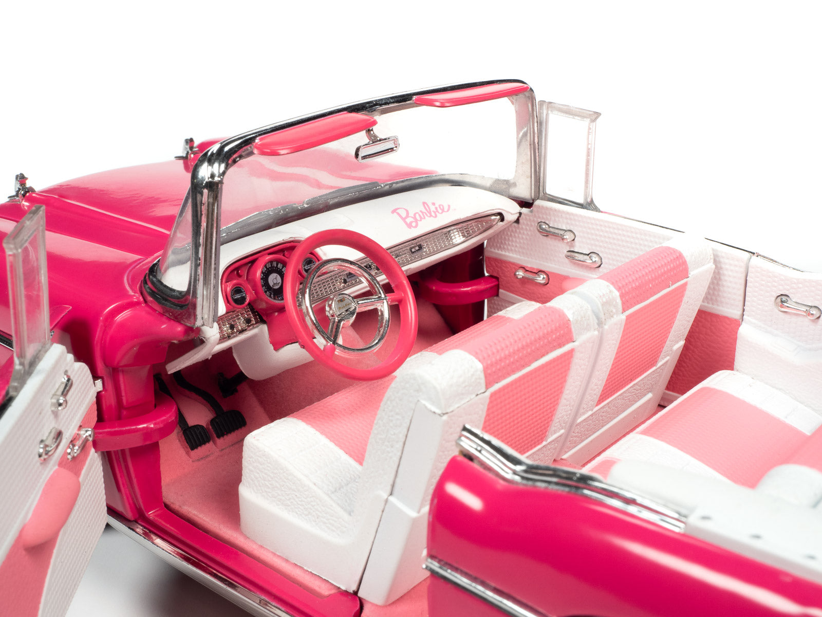 Barbie 1957 Chevy Bel Air Convertible (Pink) 1:18 Scale