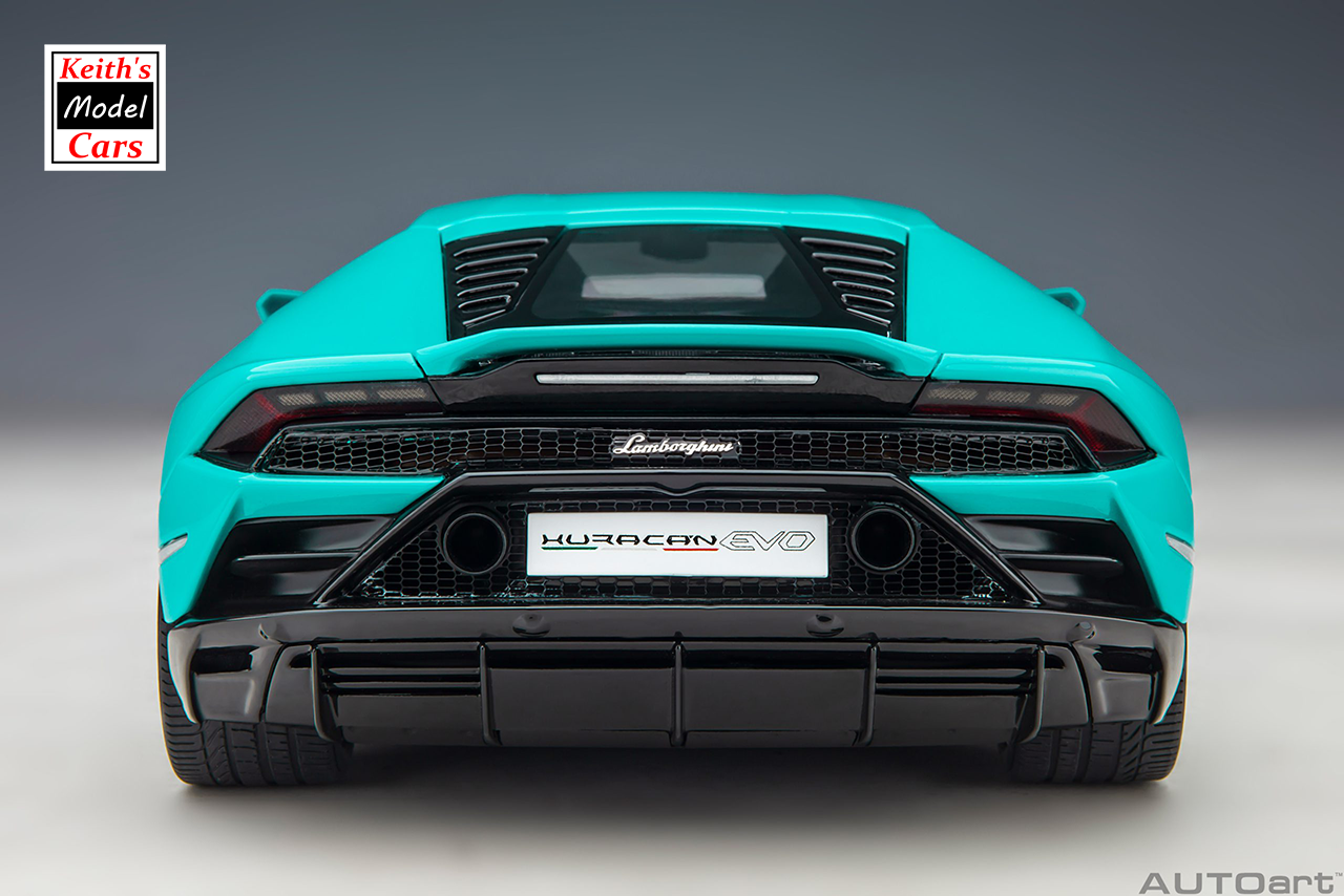 [1/18 Scale] Lamborghini Huracán Evo in Blu Glauco by AUTOart Models