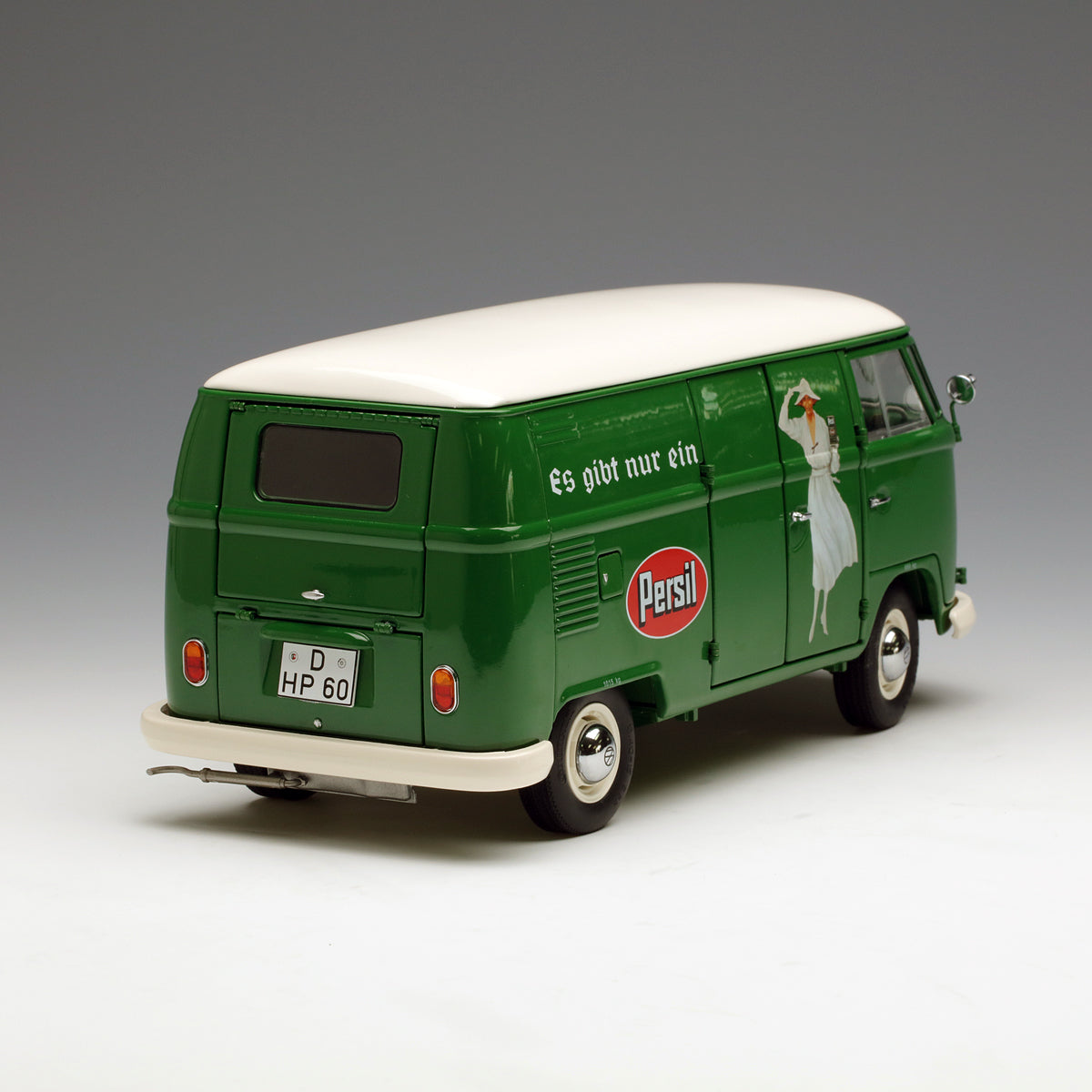Schuco 1:18 Volkswagen T1b transporter Persil Year 1959-63 green 450036600