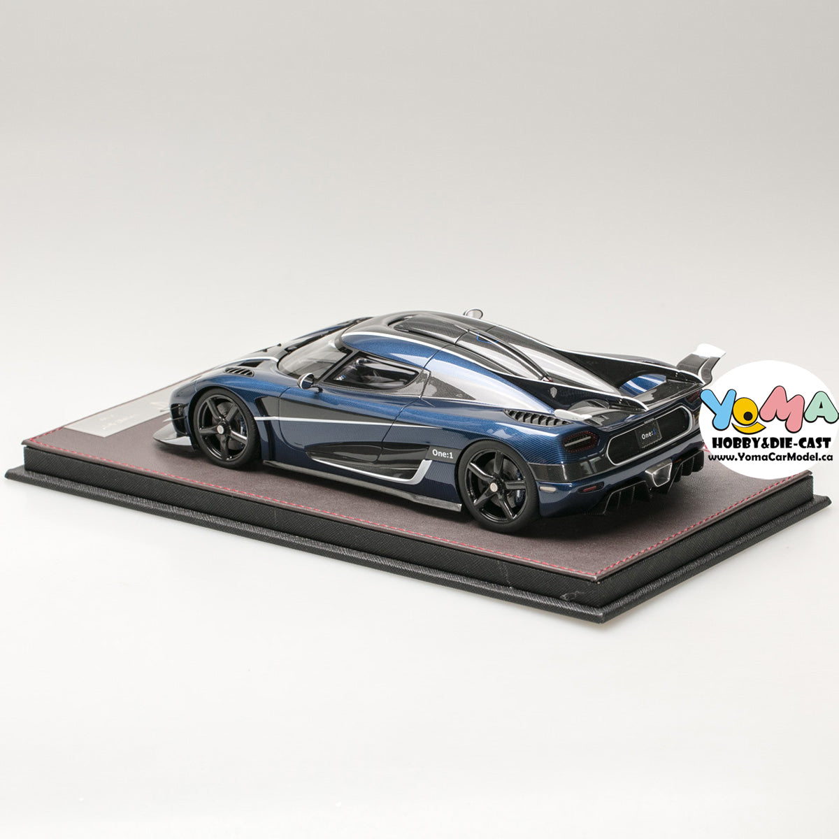 Frontiart 1:18 Koenigsegg one 1 Carbon fiber Blue F033-114