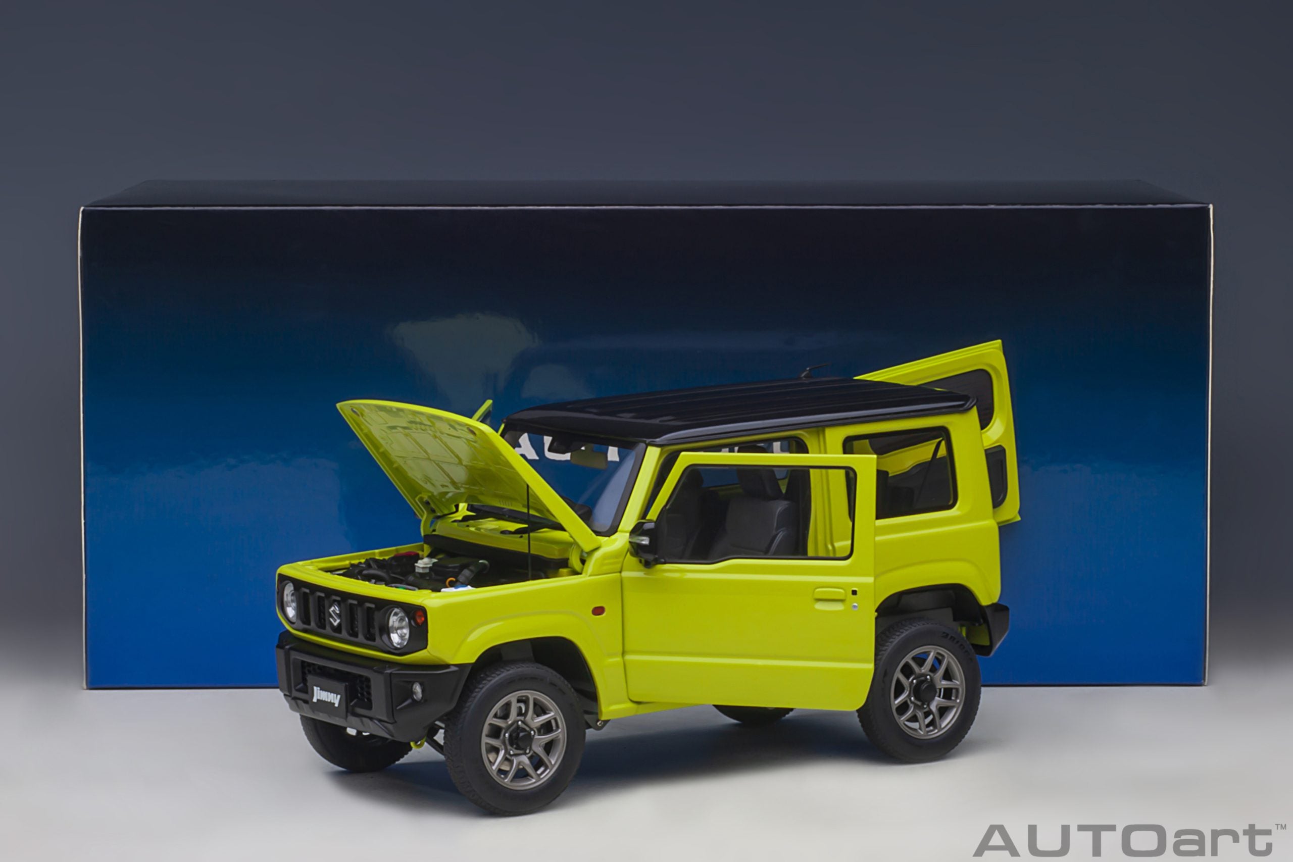 AUTOart 1:18 Suzuki Jimny (JB64) (Kinetic Yellow with Black roof) 78501
