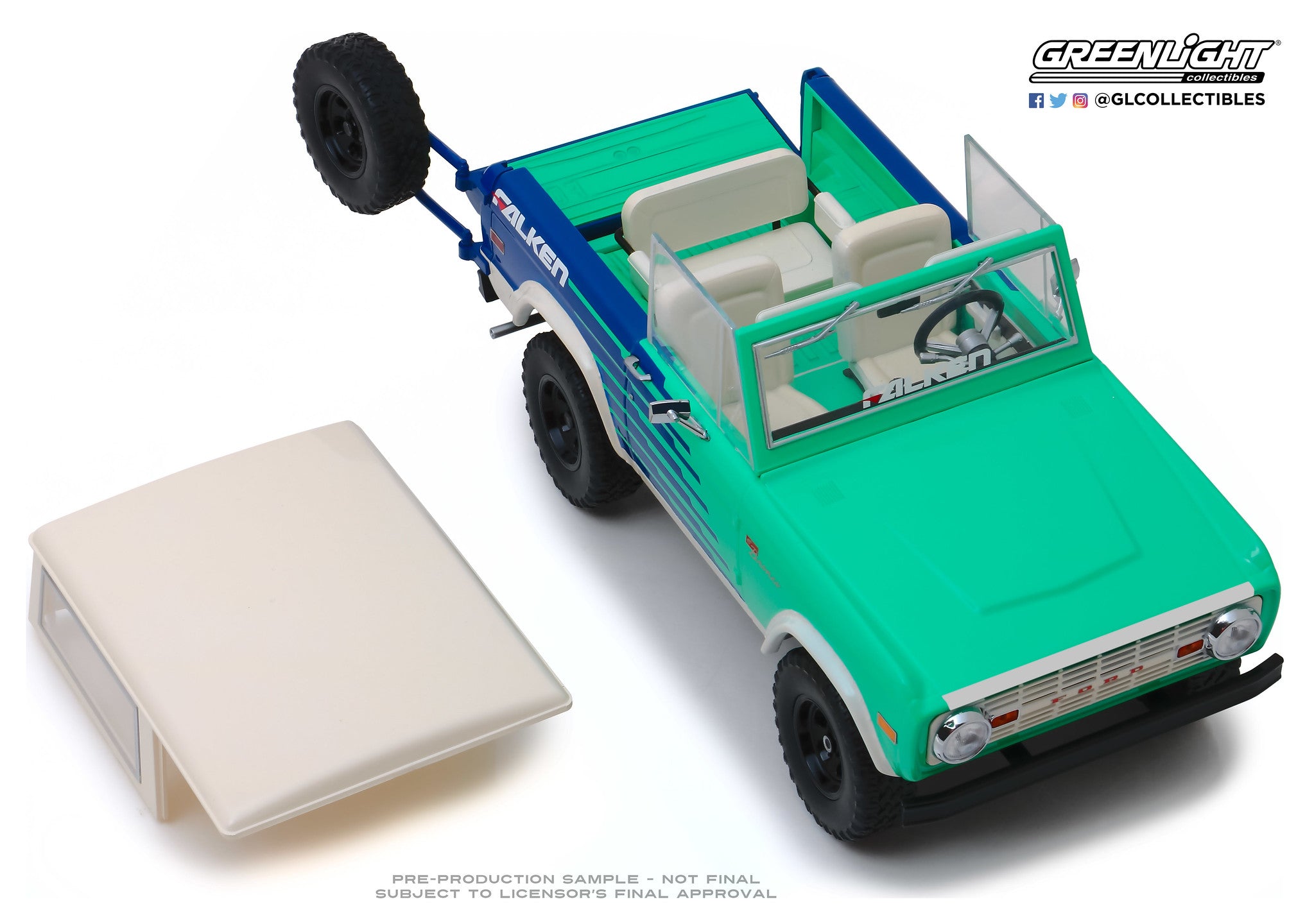 GreenLight 1:18 Artisan Collection - 1976 Ford Bronco - Falken Tires 19070