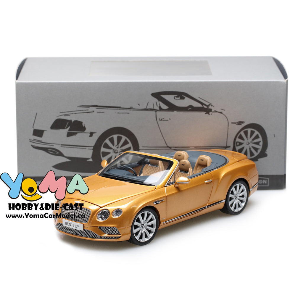 Paragon 1:18 2016 Bentley Continental GT Convertible Gold PA-98232