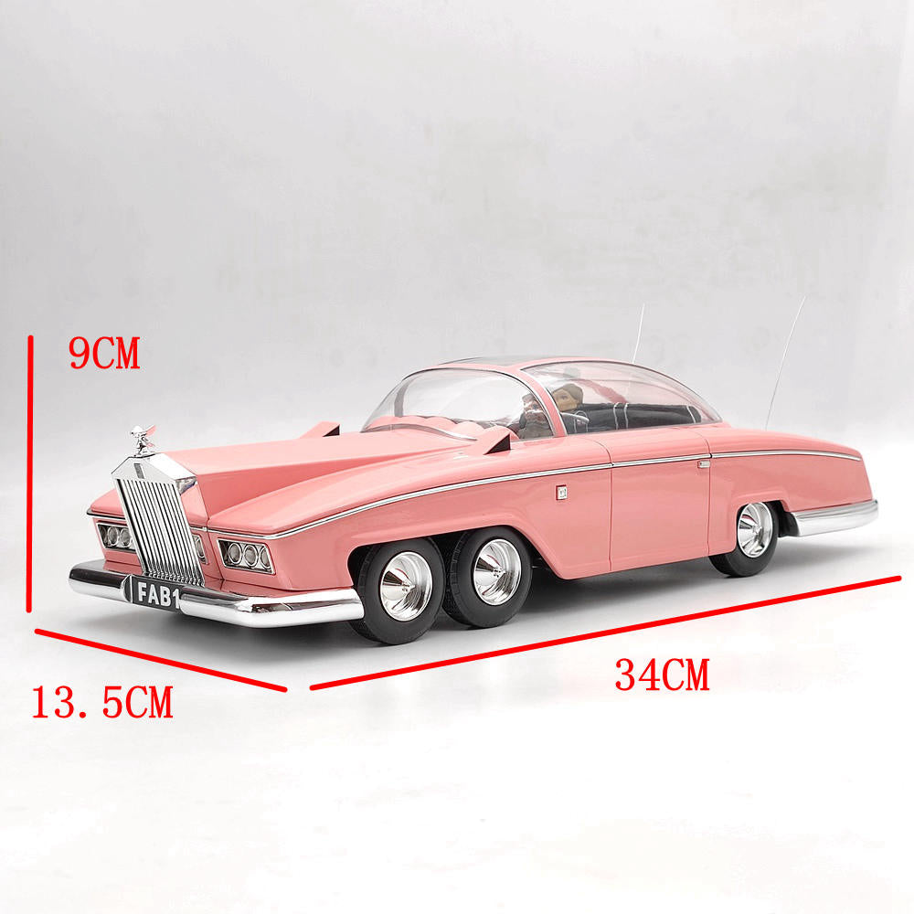 AMIE 1/18 Scale Rolls Royce Lady Penelope's Thunderbirds FAB1/FAB 1 Resin Toys Car Models Miniature Decoration Gifts