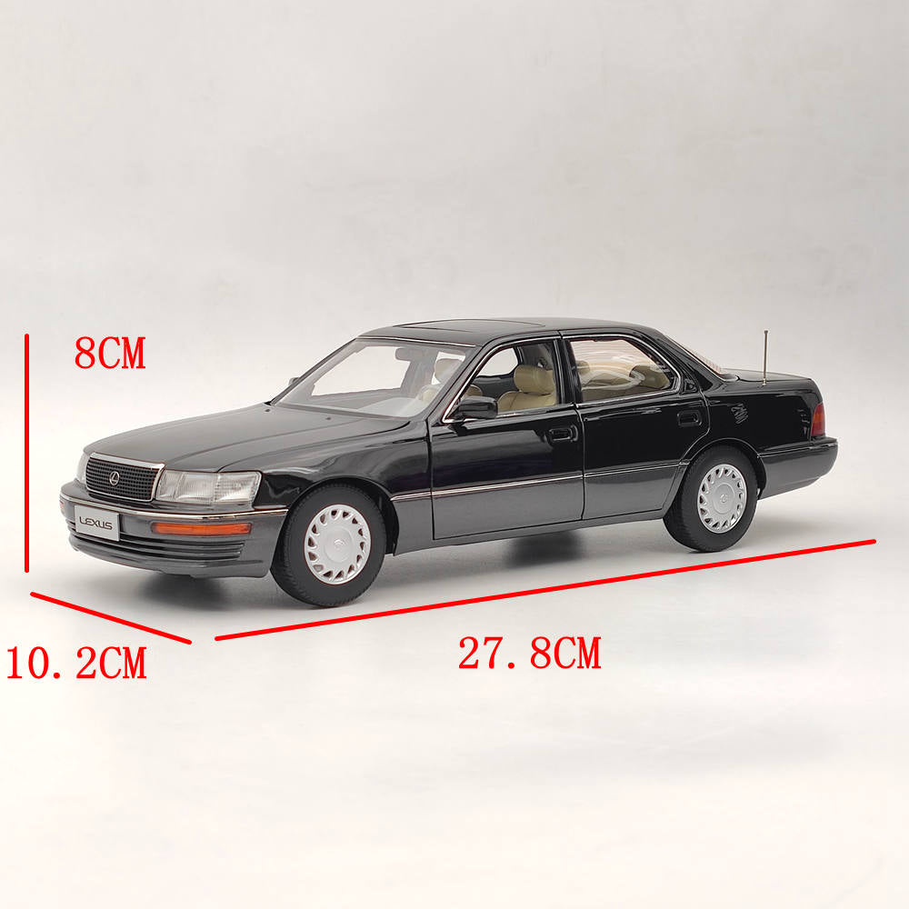 1:18 Toyota Lexus LS400 First Generation Diecast Model Collection Black & Gray