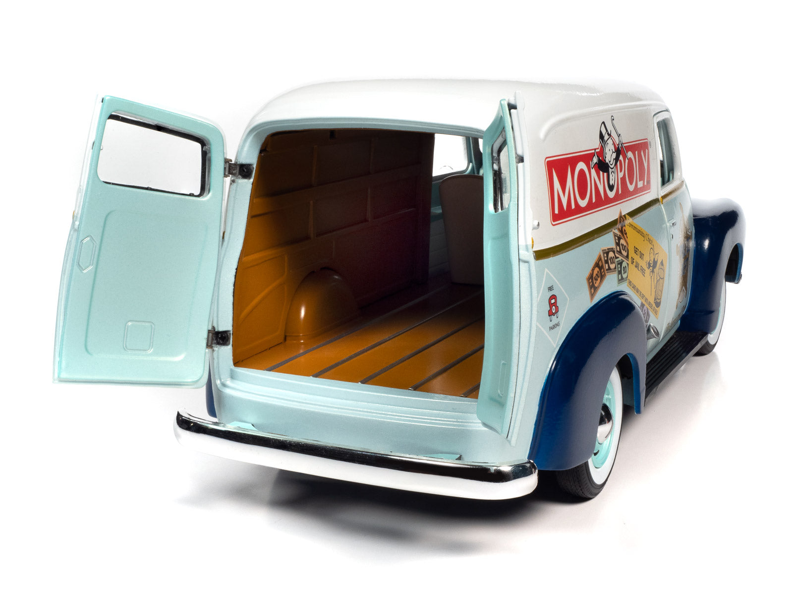 Monopoly 1948 Panel Delivery w/ Resin Figure 1:18 Scale