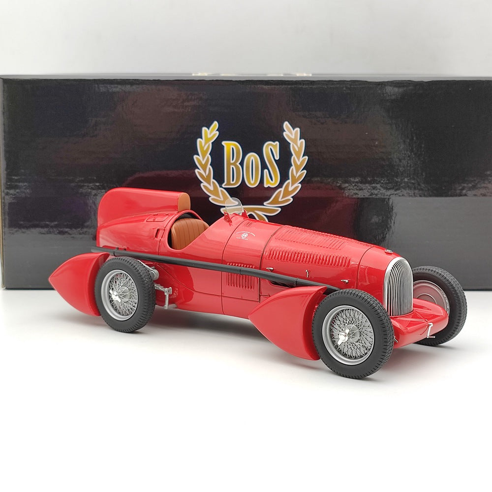 1/18 BOS Alfa Romeo Tipo B P3 Aerodynamic 1934 Red BOS066 Resin Toy Car Model Limited Gift