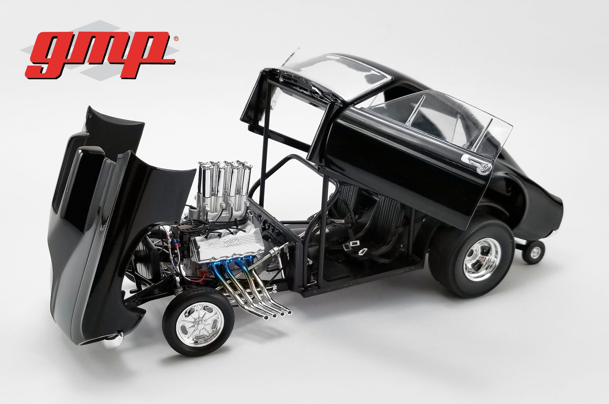 GMP 1:18 1969 Ford Mustang Gasser - Show Stopper - Triple Gloss Black GMP-18932
