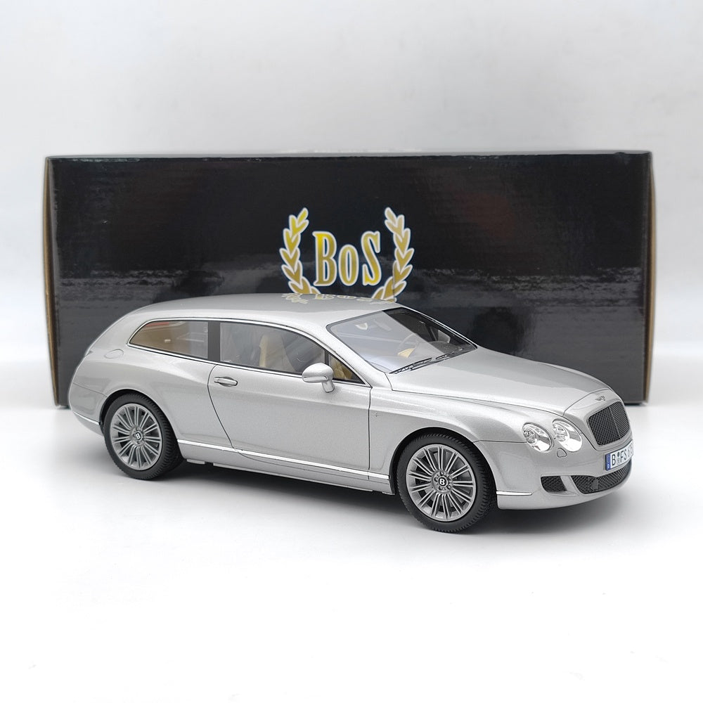 BOS 1/18 2010 Bentley Flying star by touring Silver BOS059 Resin Model Car Limited Gift