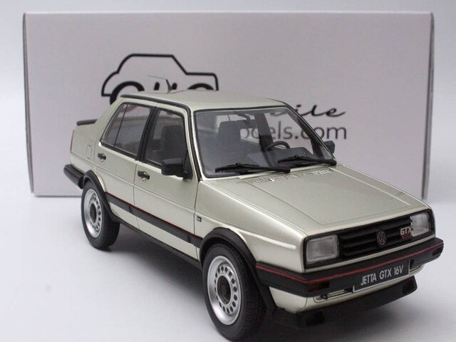 Otto 1:18 otto Mobile LTD Volkswagen Jetta GTX 16V Model Resin Vehicle Models Toys Diecast Red/white/black/light gold Collection