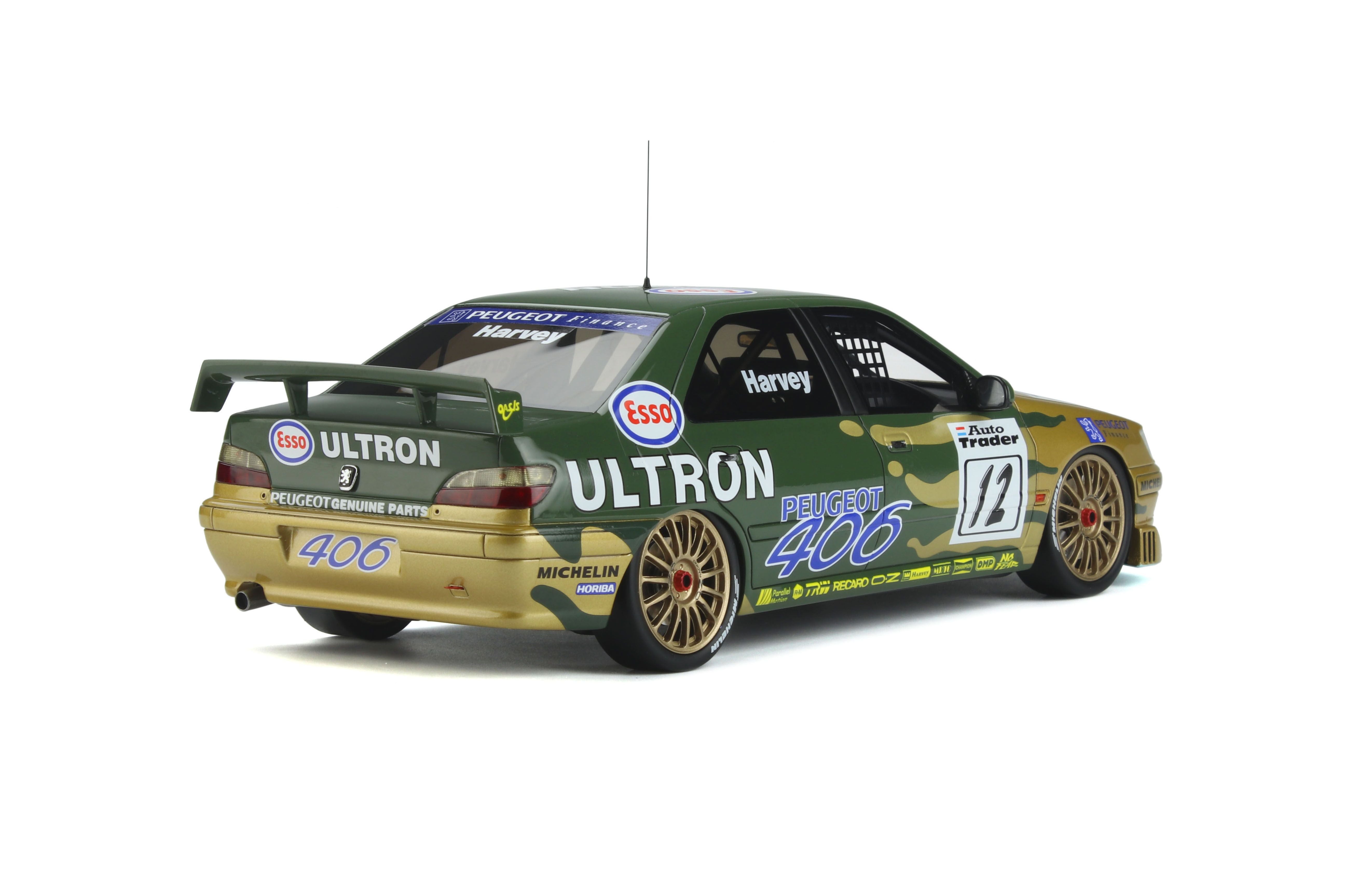 OTTO 1:18 Peugeot 406 #12 Ultron Tim Harvey BTCC 1996 OT828