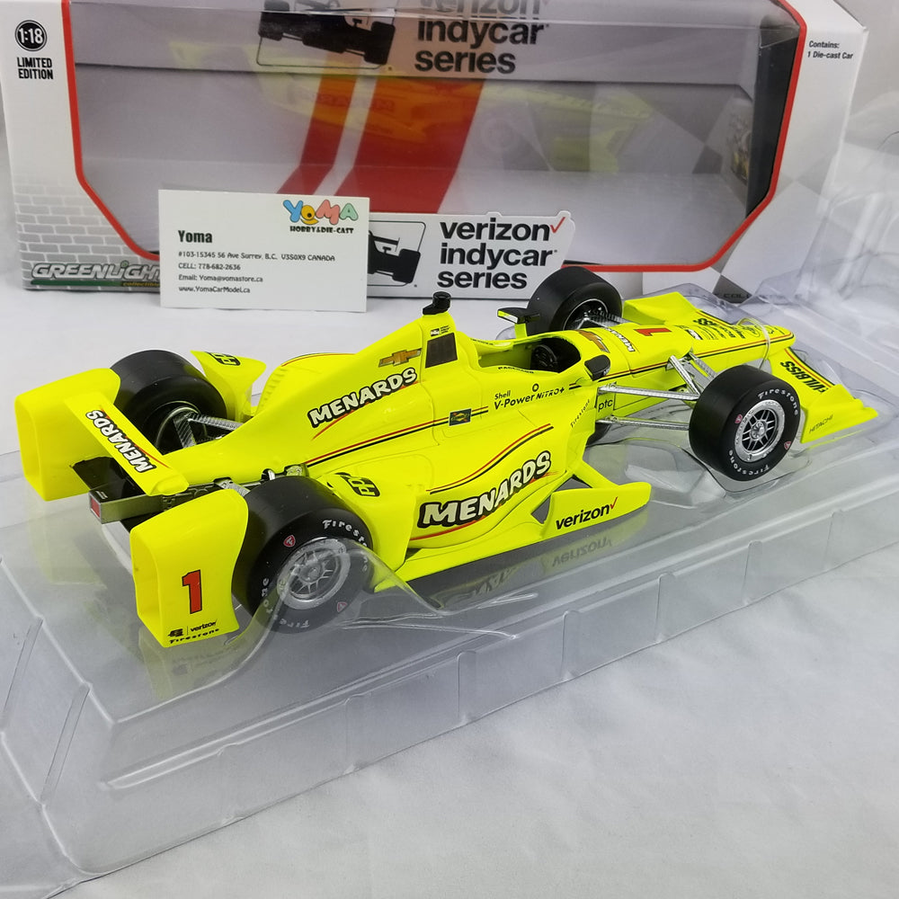 GreenLight 1:18 2017 Indycar Series #1 Simon Pagenaud / Penske Racing, Menards 11004