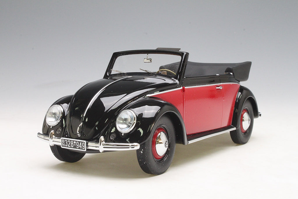 Minichamps 1:18 Volkswagen Beetle 1200 Cabriolet 1949 Black/Red 107054132