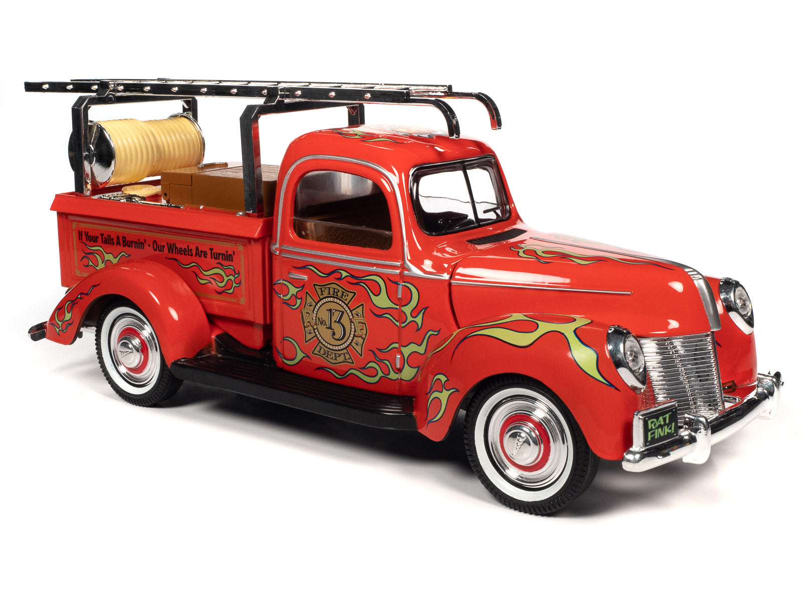 Rat Fink Fire Truck w/Resin Figure 1:18 Scale