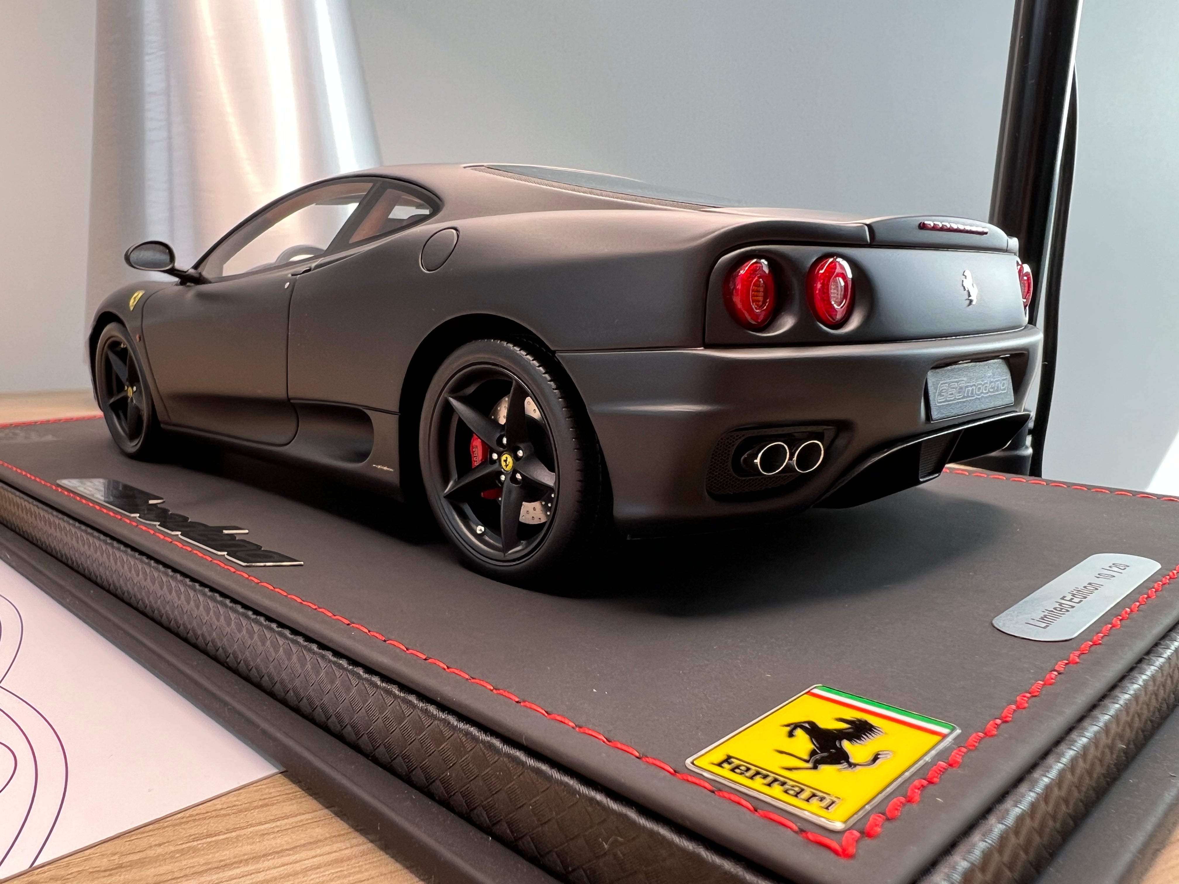 Ferrari 360 Modena - matte black edition - 1:18