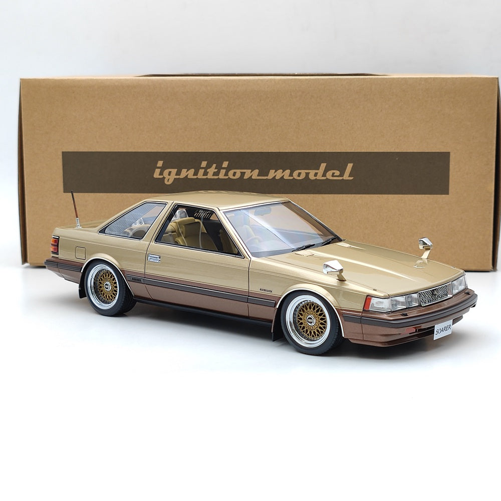 Ignition Model 1/18 Toyota Soarer 2800GT Extra Z10 Gold/Brown IG1376 Resin Toy Car Model Gift