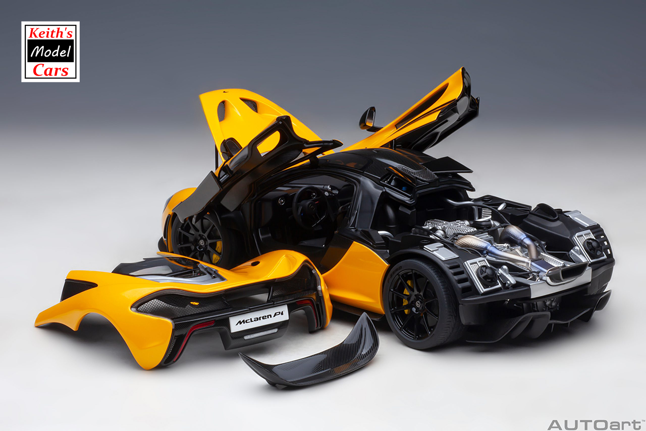 [1/18 Scale] McLaren P1 in Volcano Yellow (with yellow calipers) by AUTOart Models