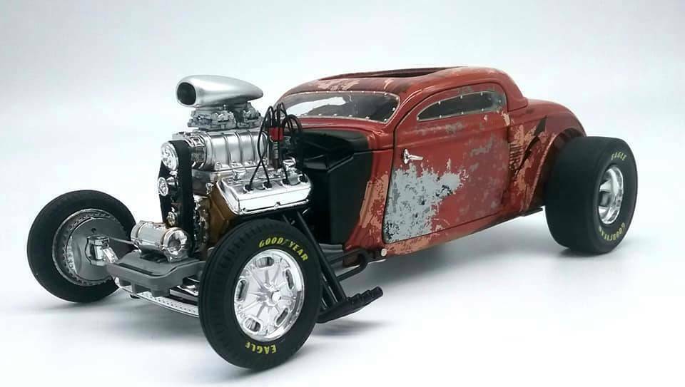 GMP 1:18 1934 Blown Altered Coupe - Rusted Steel GMP-18979