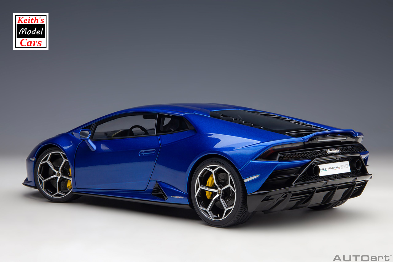 [1/18 Scale] Lamborghini Huracán Evo in Blu Nethuns by AUTOart Models