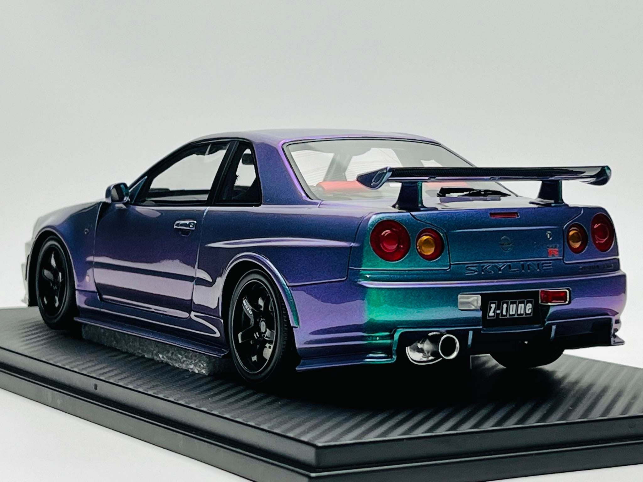One Model 1:18 Nissan Skyline R34 Z-Tune in Chameleon