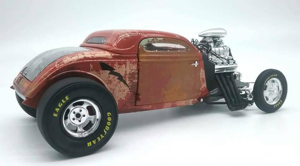 GMP 1:18 1934 Blown Altered Coupe - Rusted Steel GMP-18979