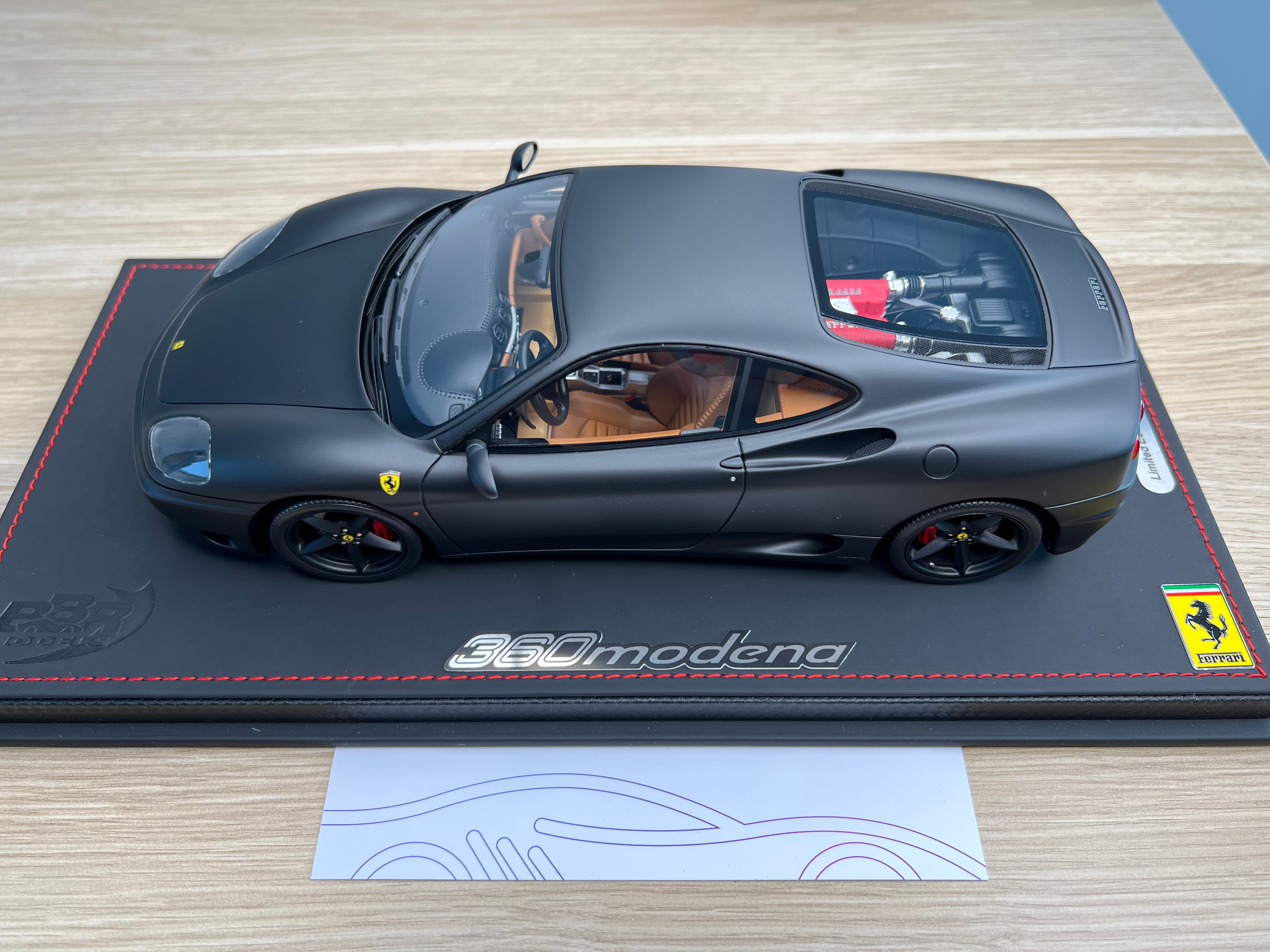 Ferrari 360 Modena - matte black edition - 1:18