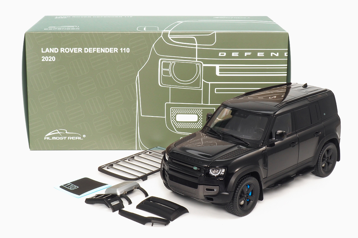 Land Rover Defender 110 2020 Black 1:18 by Almost Real