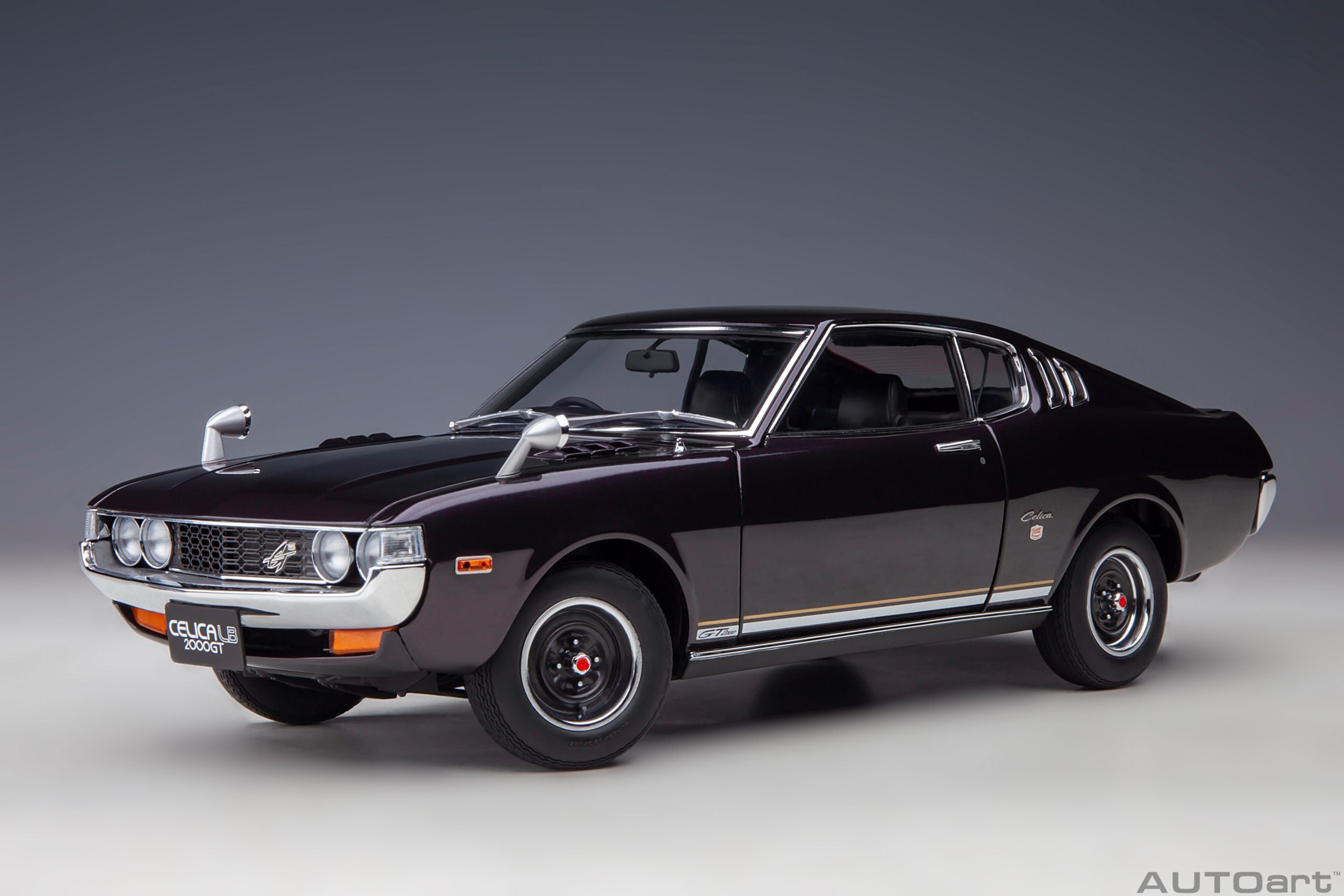 AUTOart 1:18 Toyota Celica Liftback 2000GT (RA25) 1973 (Dark Purple Metallic) 78769