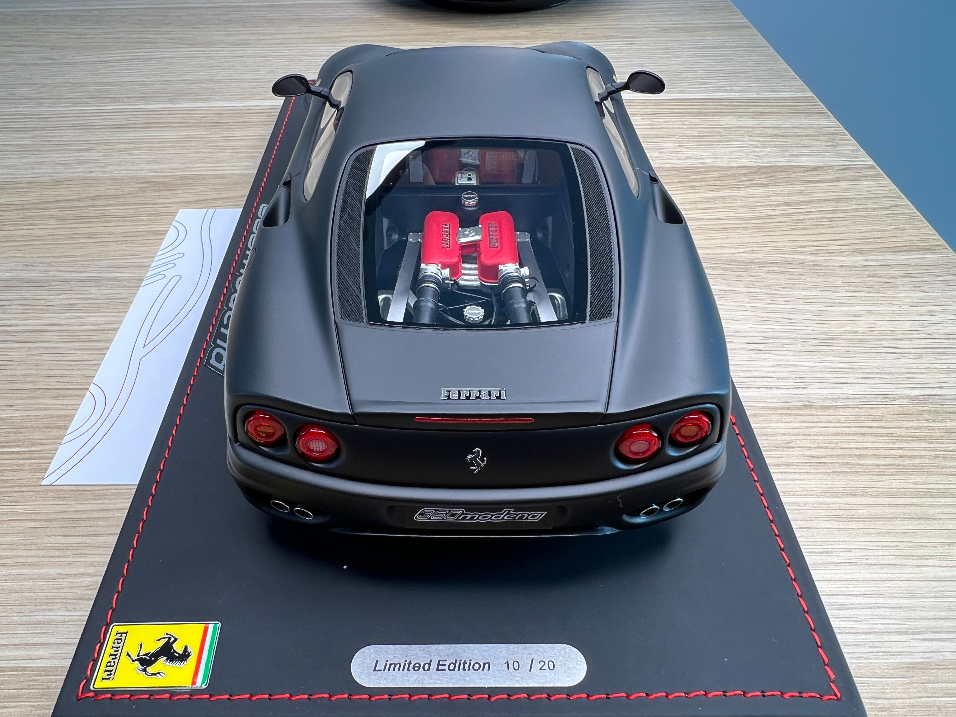 Ferrari 360 Modena - matte black edition - 1:18
