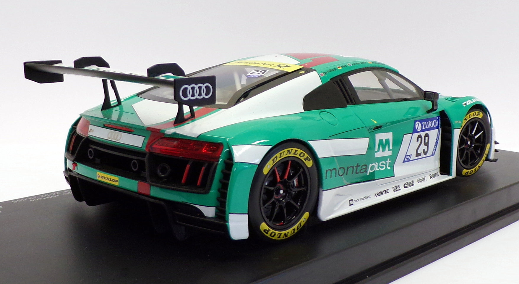 Paragon 1:18 Audi R8 LMS: Montaplast / Land-Motorsports #29 (DE) 2017 24 Hours Nurburgring:1st PA-88110